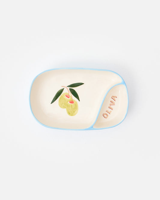 Olive Ceramic Tapas Dish