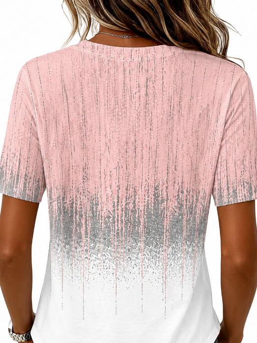 Vintage Plain Crew Neck Short Sleeve T-shirt