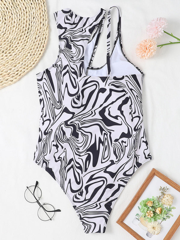 Womens Hollow One Shoulder Sexy Swimsuit SIZE S-XL