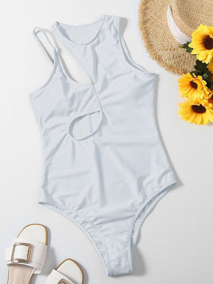 Womens Hollow One Shoulder Sexy Swimsuit SIZE S-XL