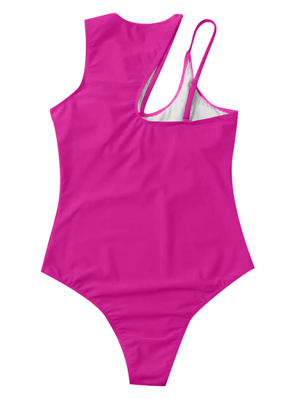 Womens Hollow One Shoulder Sexy Swimsuit SIZE S-XL