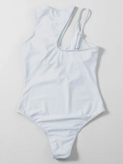 Womens Hollow One Shoulder Sexy Swimsuit SIZE S-XL